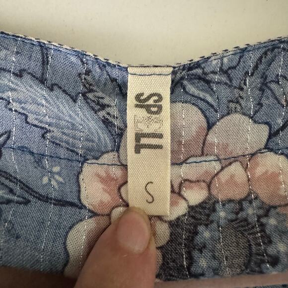 SPELL & THE GYPSY Dress Small Collective Zahara Maxi Boho Floral Metallic Thread - Picture 12 of 16